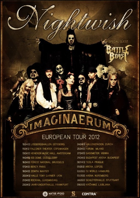 Nightwish 2012 tour